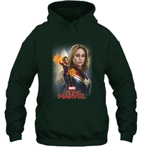 Load image into Gallery viewer, Marvel Captain Marvel Powers Portrait Hooded Sweatshirt
