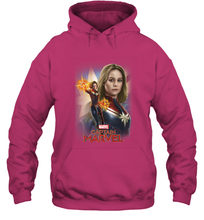 Load image into Gallery viewer, Marvel Captain Marvel Powers Portrait Hooded Sweatshirt
