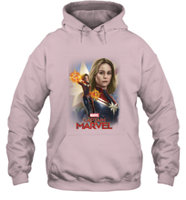 Load image into Gallery viewer, Marvel Captain Marvel Powers Portrait Hooded Sweatshirt
