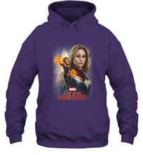 Load image into Gallery viewer, Marvel Captain Marvel Powers Portrait Hooded Sweatshirt

