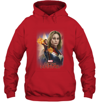 Load image into Gallery viewer, Marvel Captain Marvel Powers Portrait Hooded Sweatshirt

