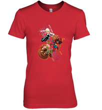 Load image into Gallery viewer, Marvel Rising Secret Warriors Group Shot Action Pose Women's Premium T-Shirt
