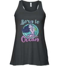 Load image into Gallery viewer, Disney Moana Born To Be In The Ocean Painted Women's Racerback Tank
