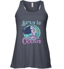 Load image into Gallery viewer, Disney Moana Born To Be In The Ocean Painted Women's Racerback Tank
