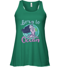 Load image into Gallery viewer, Disney Moana Born To Be In The Ocean Painted Women's Racerback Tank
