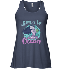Load image into Gallery viewer, Disney Moana Born To Be In The Ocean Painted Women's Racerback Tank
