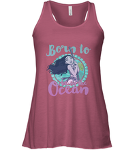 Load image into Gallery viewer, Disney Moana Born To Be In The Ocean Painted Women's Racerback Tank
