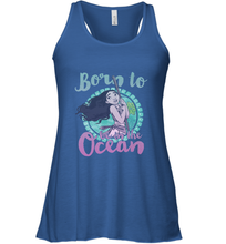 Load image into Gallery viewer, Disney Moana Born To Be In The Ocean Painted Women's Racerback Tank
