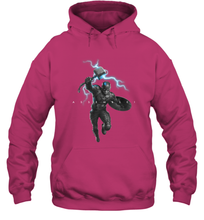 Load image into Gallery viewer, Marvel Avengers Endgame Captain America Assemble Lightning Hooded Sweatshirt
