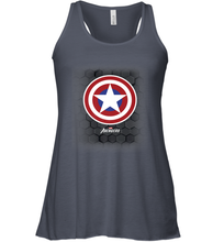 Load image into Gallery viewer, Marvel Gamerverse Captain America Symbol Hexagon Background Women's Racerback Tank
