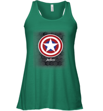 Load image into Gallery viewer, Marvel Gamerverse Captain America Symbol Hexagon Background Women's Racerback Tank
