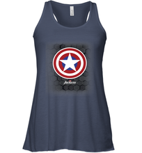 Load image into Gallery viewer, Marvel Gamerverse Captain America Symbol Hexagon Background Women's Racerback Tank
