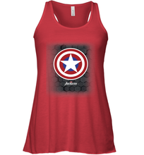 Load image into Gallery viewer, Marvel Gamerverse Captain America Symbol Hexagon Background Women's Racerback Tank
