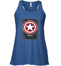 Load image into Gallery viewer, Marvel Gamerverse Captain America Symbol Hexagon Background Women's Racerback Tank
