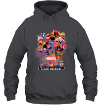 Load image into Gallery viewer, Marvel Rising Secret Warriors Hero Action Pose Collage Hooded Sweatshirt
