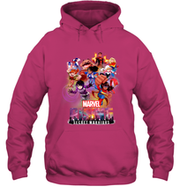 Load image into Gallery viewer, Marvel Rising Secret Warriors Hero Action Pose Collage Hooded Sweatshirt
