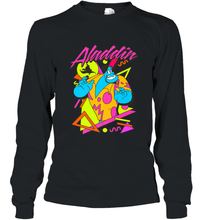 Load image into Gallery viewer, Disney Aladdin Genie In A Shirt Retro Abstract Long Sleeve T-Shirt
