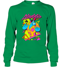 Load image into Gallery viewer, Disney Aladdin Genie In A Shirt Retro Abstract Long Sleeve T-Shirt
