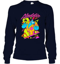 Load image into Gallery viewer, Disney Aladdin Genie In A Shirt Retro Abstract Long Sleeve T-Shirt
