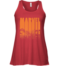 Load image into Gallery viewer, Marvel Avengers Halloween Logo Character Stencil Women's Racerback Tank
