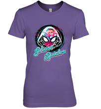 Load image into Gallery viewer, Marvel Rising Secret Warriors Ghost Spider Portrait Badge Women's Premium T-Shirt
