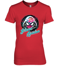 Load image into Gallery viewer, Marvel Rising Secret Warriors Ghost Spider Portrait Badge Women's Premium T-Shirt
