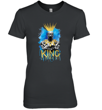 Load image into Gallery viewer, Marvel Black Panther King T�Challa Blue and Gold Women's Premium T-Shirt
