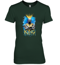 Load image into Gallery viewer, Marvel Black Panther King T�Challa Blue and Gold Women's Premium T-Shirt
