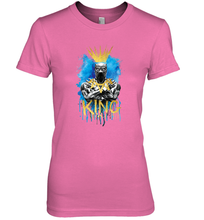 Load image into Gallery viewer, Marvel Black Panther King T�Challa Blue and Gold Women's Premium T-Shirt
