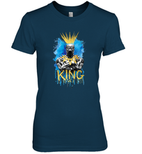 Load image into Gallery viewer, Marvel Black Panther King T�Challa Blue and Gold Women's Premium T-Shirt
