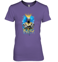 Load image into Gallery viewer, Marvel Black Panther King T�Challa Blue and Gold Women's Premium T-Shirt
