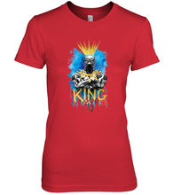 Load image into Gallery viewer, Marvel Black Panther King T�Challa Blue and Gold Women's Premium T-Shirt
