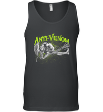 Load image into Gallery viewer, Marvel Anti Venom Green Splatter Web Swing Action Shot Men's Tank Top
