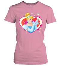 Load image into Gallery viewer, Disney Cinderella Valentine's Sparkle Hearts Women's T-Shirt
