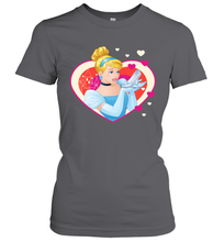 Load image into Gallery viewer, Disney Cinderella Valentine's Sparkle Hearts Women's T-Shirt
