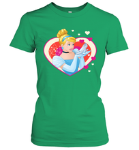 Load image into Gallery viewer, Disney Cinderella Valentine's Sparkle Hearts Women's T-Shirt
