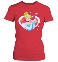 Load image into Gallery viewer, Disney Cinderella Valentine's Sparkle Hearts Women's T-Shirt
