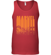 Load image into Gallery viewer, Marvel Avengers Halloween Logo Character Stencil Men's Tank Top
