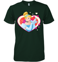 Load image into Gallery viewer, Disney Cinderella Valentine's Sparkle Hearts Men's Premium T-Shirt
