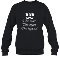 Load image into Gallery viewer, Dad the man the myth the legend Happy Father's day Crewneck Sweatshirt
