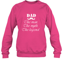 Load image into Gallery viewer, Dad the man the myth the legend Happy Father's day Crewneck Sweatshirt
