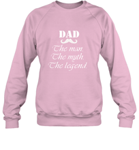 Load image into Gallery viewer, Dad the man the myth the legend Happy Father's day Crewneck Sweatshirt
