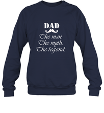 Load image into Gallery viewer, Dad the man the myth the legend Happy Father's day Crewneck Sweatshirt

