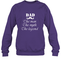 Load image into Gallery viewer, Dad the man the myth the legend Happy Father's day Crewneck Sweatshirt
