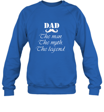 Load image into Gallery viewer, Dad the man the myth the legend Happy Father's day Crewneck Sweatshirt
