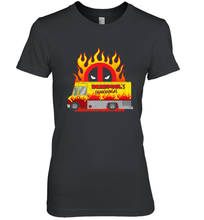 Load image into Gallery viewer, Marvel Deadpool Chimichangas Food Truck Women's Premium T-Shirt
