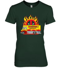 Load image into Gallery viewer, Marvel Deadpool Chimichangas Food Truck Women's Premium T-Shirt
