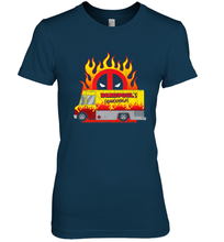 Load image into Gallery viewer, Marvel Deadpool Chimichangas Food Truck Women's Premium T-Shirt

