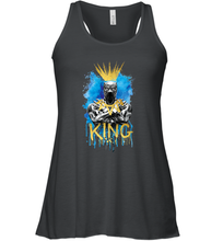 Load image into Gallery viewer, Marvel Black Panther King T�Challa Blue and Gold Women's Racerback Tank
