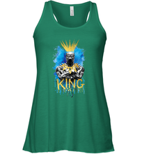 Load image into Gallery viewer, Marvel Black Panther King T�Challa Blue and Gold Women's Racerback Tank
